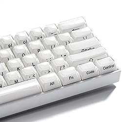 GMKWTL XVX White Keycaps, Crystal Jelly Keyboard