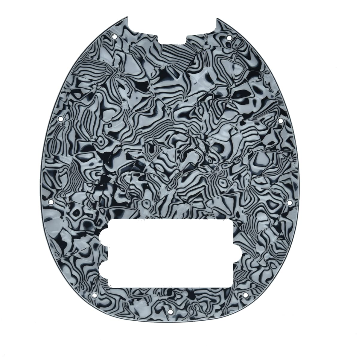 Dopro Bass Pickguard Stingray MM4 for MM2 4 String Guitar Parts Black WhiteShell