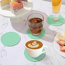 Silicone Coasters set of 12 with Holder,coasters