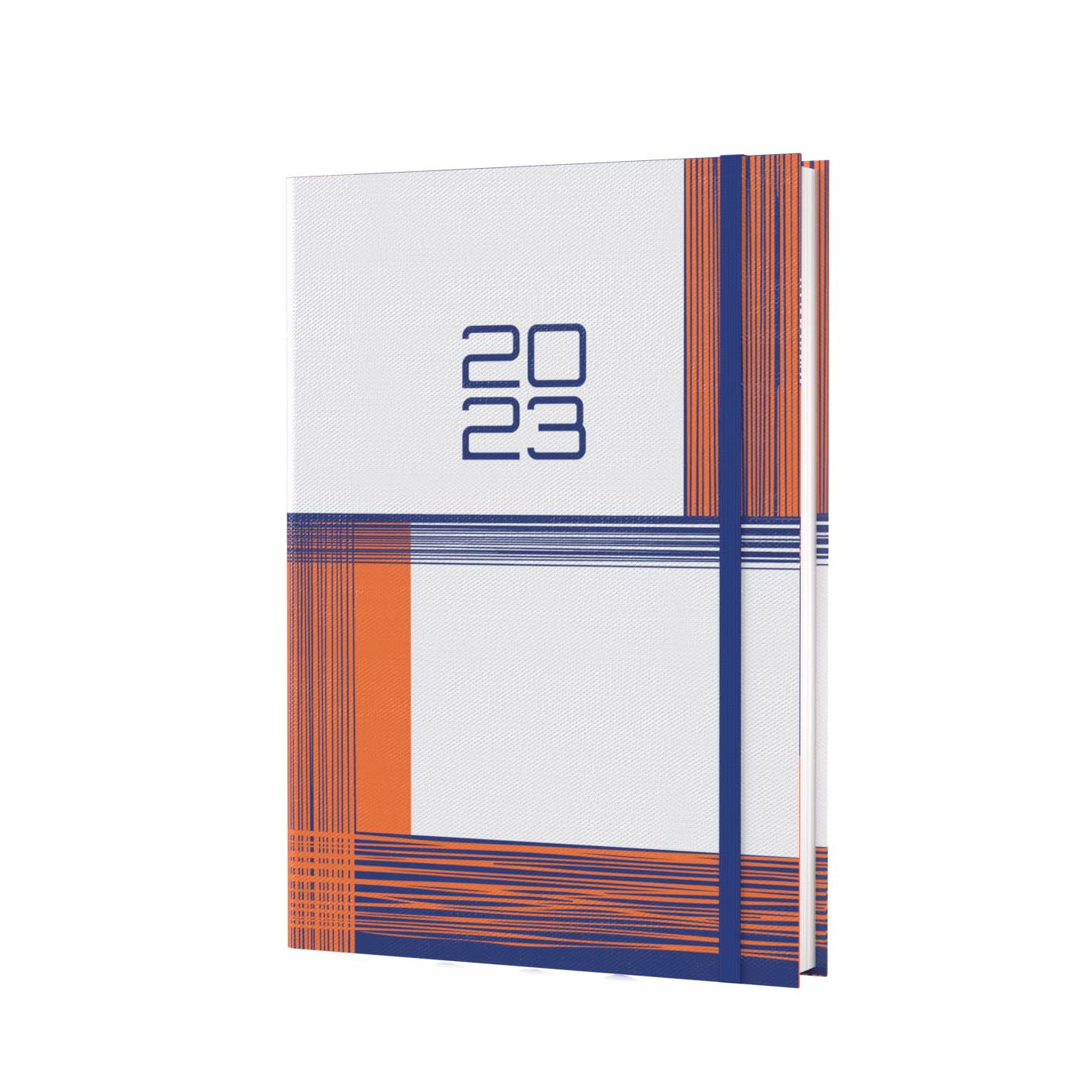 Collins Amara A5 Week To View 2023 Diary - Orange (AM153.44-23) - Complete Fabric Cover Planner, Agenda and Journal