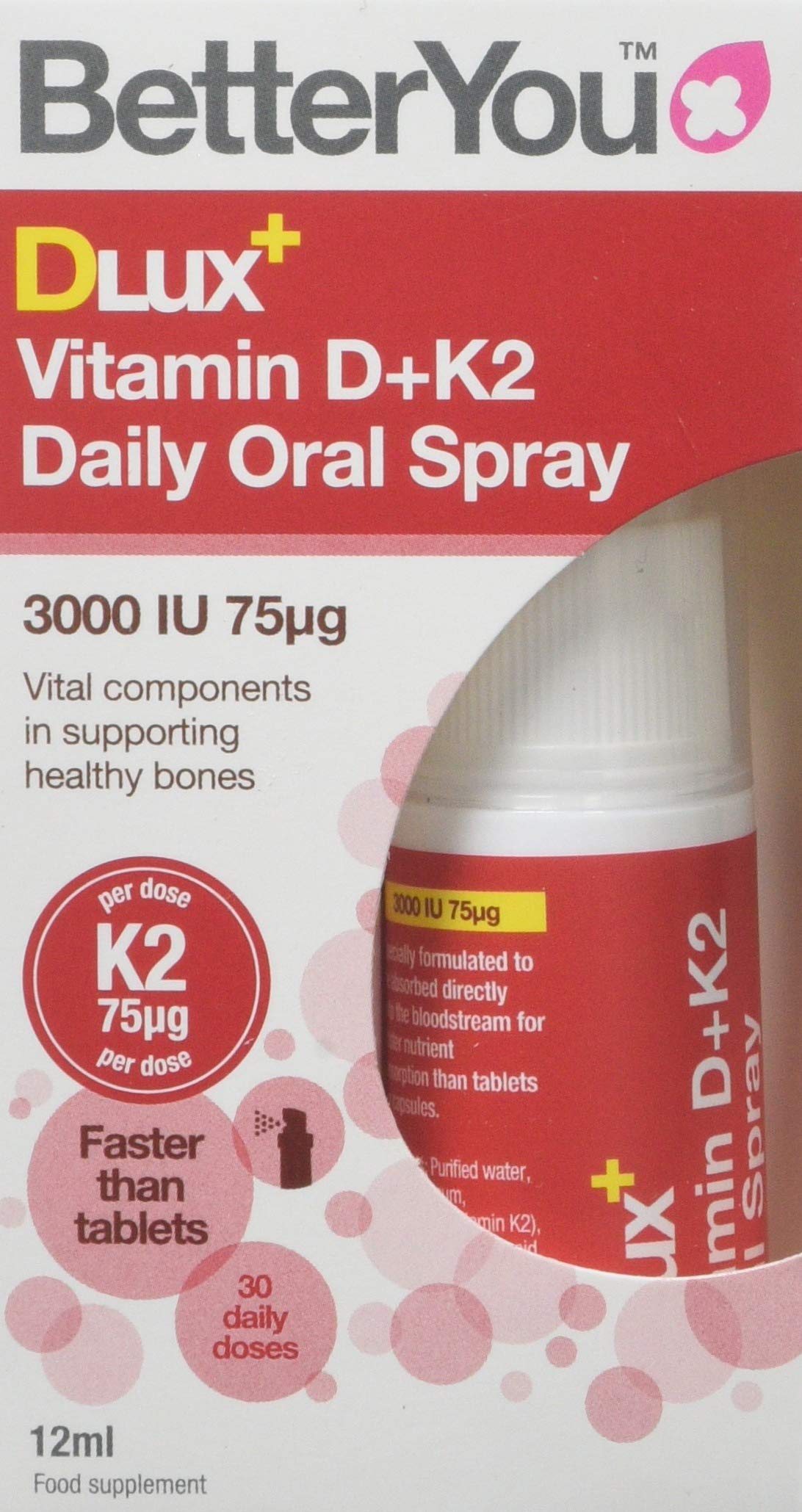BetterYou Dlux Plus Vitamin D K2 Daily Oral Spray, 12 ml 1 eBay