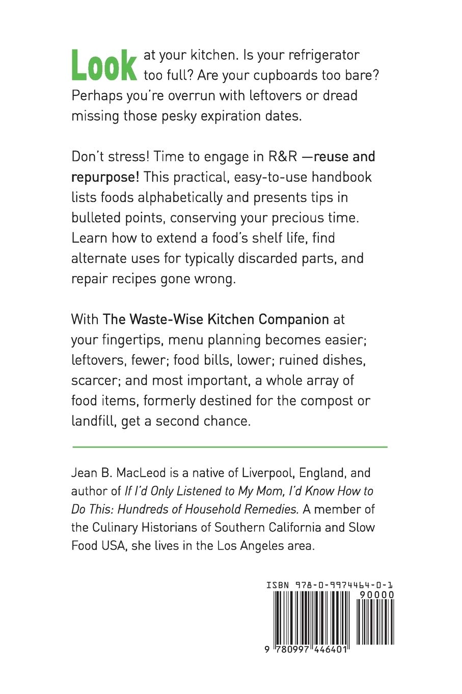 The Waste Wise Kitchen Companion Hundreds Of Practical Tips For