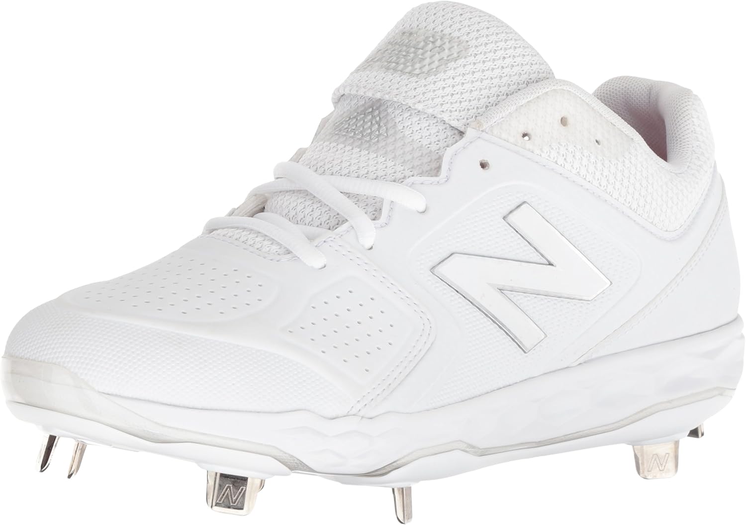 new balance white cleats softball