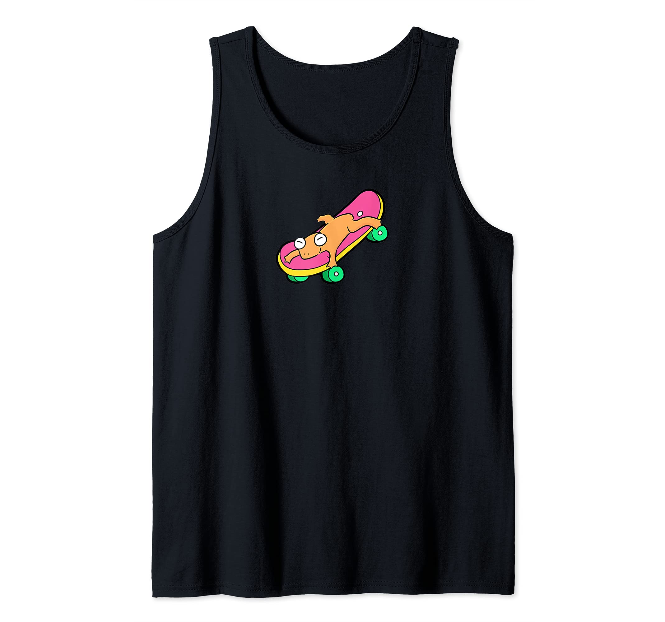 Cute frog on skateboard - Cottagecore aesthetic Tank Top
