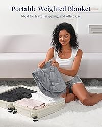 Kivik Small Weighted Blanket for Travel,Weighted