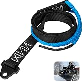 64in Snow Plow Winch Strap, Plow Strap Replacement Parts for ATV UTV | Heavy Duty Snow Plow Lift Strap for Standard or Wide Winches, Replaces Steel Cable, Reduces Cable Stacking &amp; Kinking