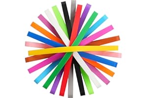 DAMYDA Rubber Bands Silicone 15 Pcs 5.5inch Elastic Bands for Notebook Books Cooking Wrapping Rubber Bands Boxes Wraps Office Supplies