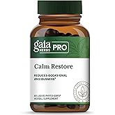 GAIA HERBS PRO Calm Restore - Nervous System Support Supplement* - Calm Support Supplement* with Skullcap, Chamomile, Holy Basil & Lavender - 60 Liquid Phyto-Caps (20 Servings)