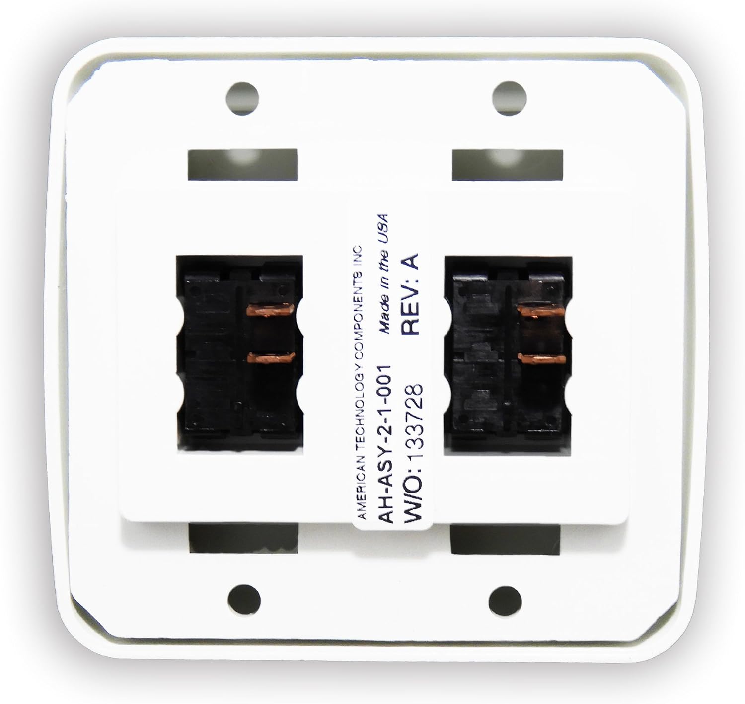 American Technology Components Double SPST On-Off Switch with Bezel, 12-Volt, for RV, Trailer, Camper (White): Automotive