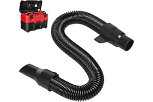 Erinice 14-37-0105 Vacuum Hose Compatible with Milwaukee M18 Vacuum 0780-20 0880-20 0970-20, for Milwaukee 18v/28v Wet/Dry Vacuum Hose Replacement Assembly, Only fit Inside Hose Storage Vacuum, Black