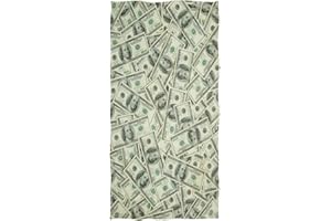 ZzWwR Money American Hundred Dollar Bills Print Soft Highly Absorbent Guest Large Home Decorative Hand Towels Multipurpose for Bathroom, Hotel, Gym and Spa (16 x 30 Inches)