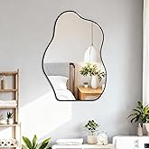 BOMINICA Irregular Wall Mirror - Asymmetrical Mirror for Bathroom, Living Room, Entryway, Bedroom - 20" x 28"