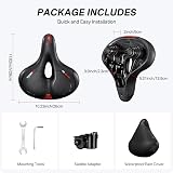 YOUNGDO Bicycle Saddle Comfortable Wide Road Bike Gel Seat Ergonomic view 6