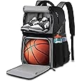 LOINTET Basketball Bag Backpack with Ball Holder Shoes Compartment, Large Basketball Accessories Sports Bag
