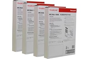 Water Panel Humidifier Filter Pad Fits with Honeywell HC26A1008, 4 Packs