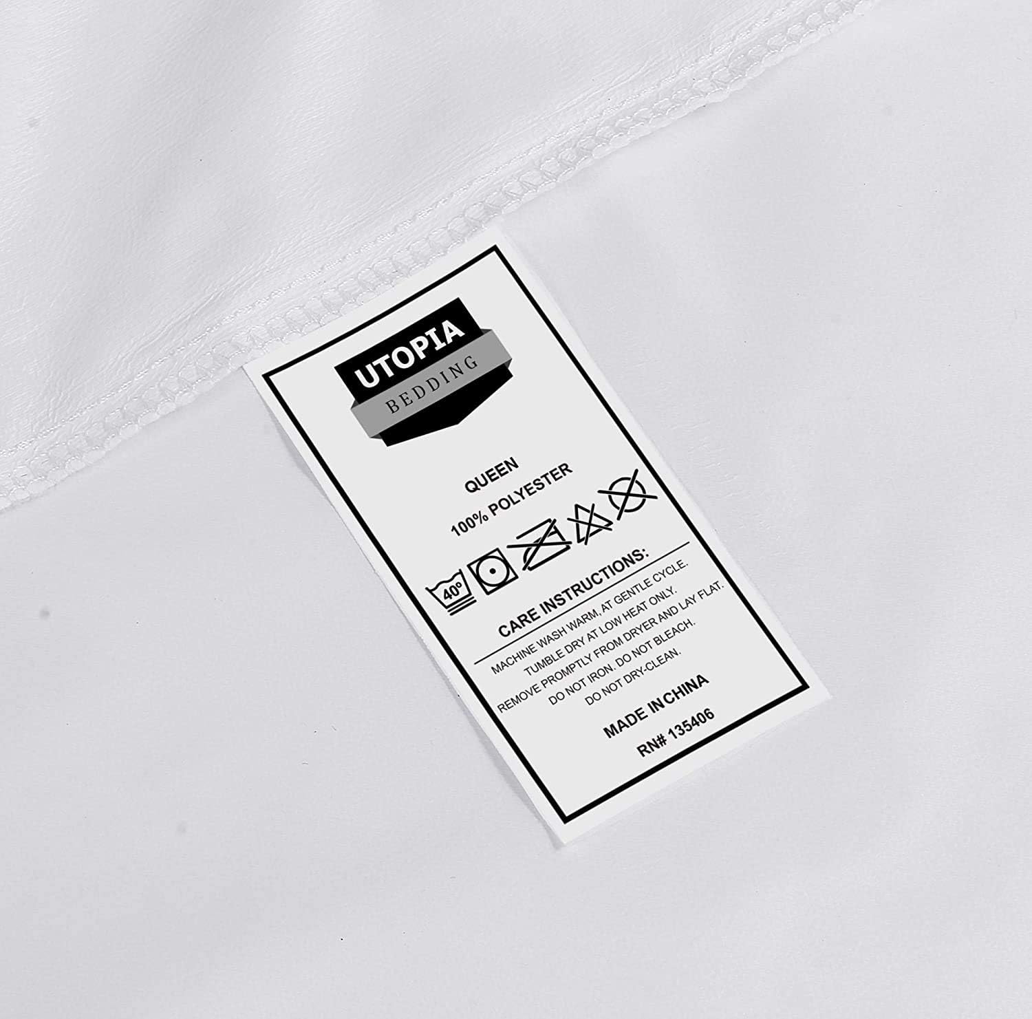 Utopia Bedding Waterproof Zippered Pillow Encasement – Pillow Protectors Jersey - 20 x 28 Inches - Bed Bug Proof (Pack of 2, Queen/Standard, White): Home & Kitchen