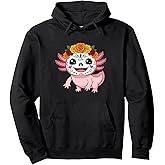 Axolotl in Sugar skull makeup Pullover Hoodie