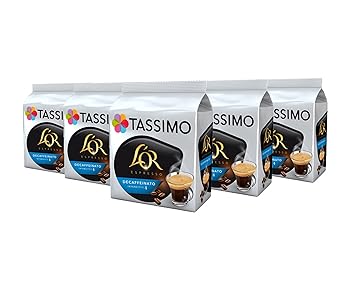 Tassimo Kaffee L'OR Espresso Decaffeinato 16 Kapseln - 5 Packungen (80 Getränke)