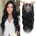 PANEWAY Hair Topper 7"X7" Hair Toppers For Women With Thinning Hair 20" Wiglets Ladies Toppers Hair Pieces For Women-1B