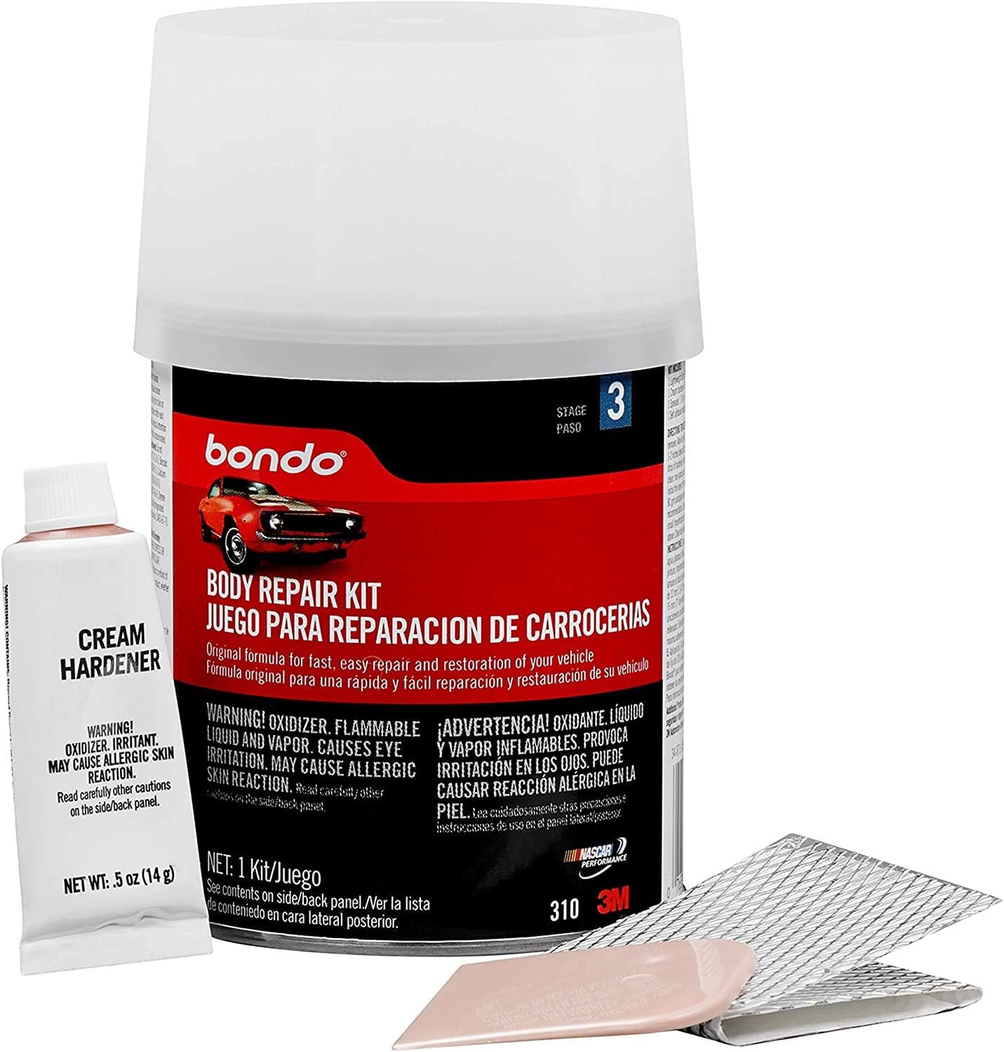 Bondo Body Repair Kit, 00312, Everything You Need to Get Started, 1 Kit: Garden & Outdoor