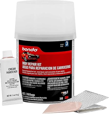 Rust hole repair bondo