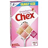 Strawberry Vanilla Chex Cereal, Gluten Free, Family Size, 19.8 oz | 13g Whole Grain per Serving, Good Source of 12 Vitamins &amp; Minerals, No High Fructose Corn Syrup, 19.8 oz