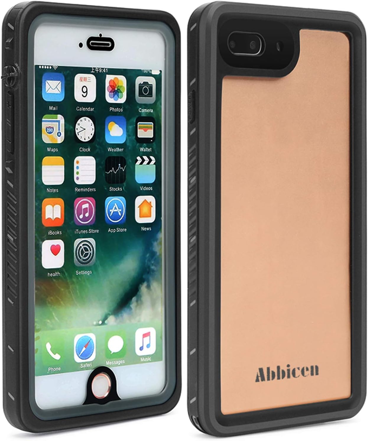 Abbicen Waterproof Case for iPhone 7 Plus/8 Plus 6.5ft Underwater Cover Full Body Protective Shockproof Snowproof Dirtproof Case with IP68 Waterproof Level for iPhone 7Plus/8 Plus …