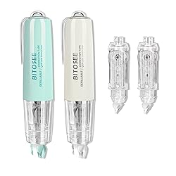 BITOSEE Refillable Retractable Quick Dry White Out