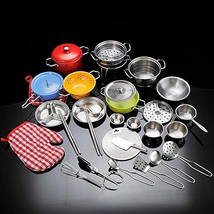 kitchen set toys steel