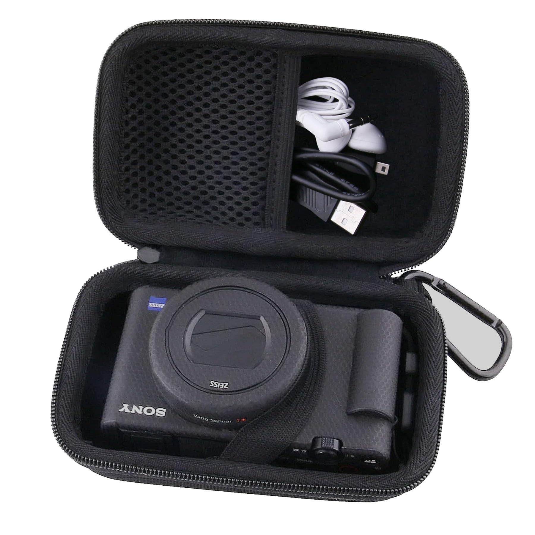 Photo 1 of JINMEI Hard EVA Carrying Case Compatible with for Sony ZV-1 / ZV-1F/ ZV-1F II Vlog Camera case (black)