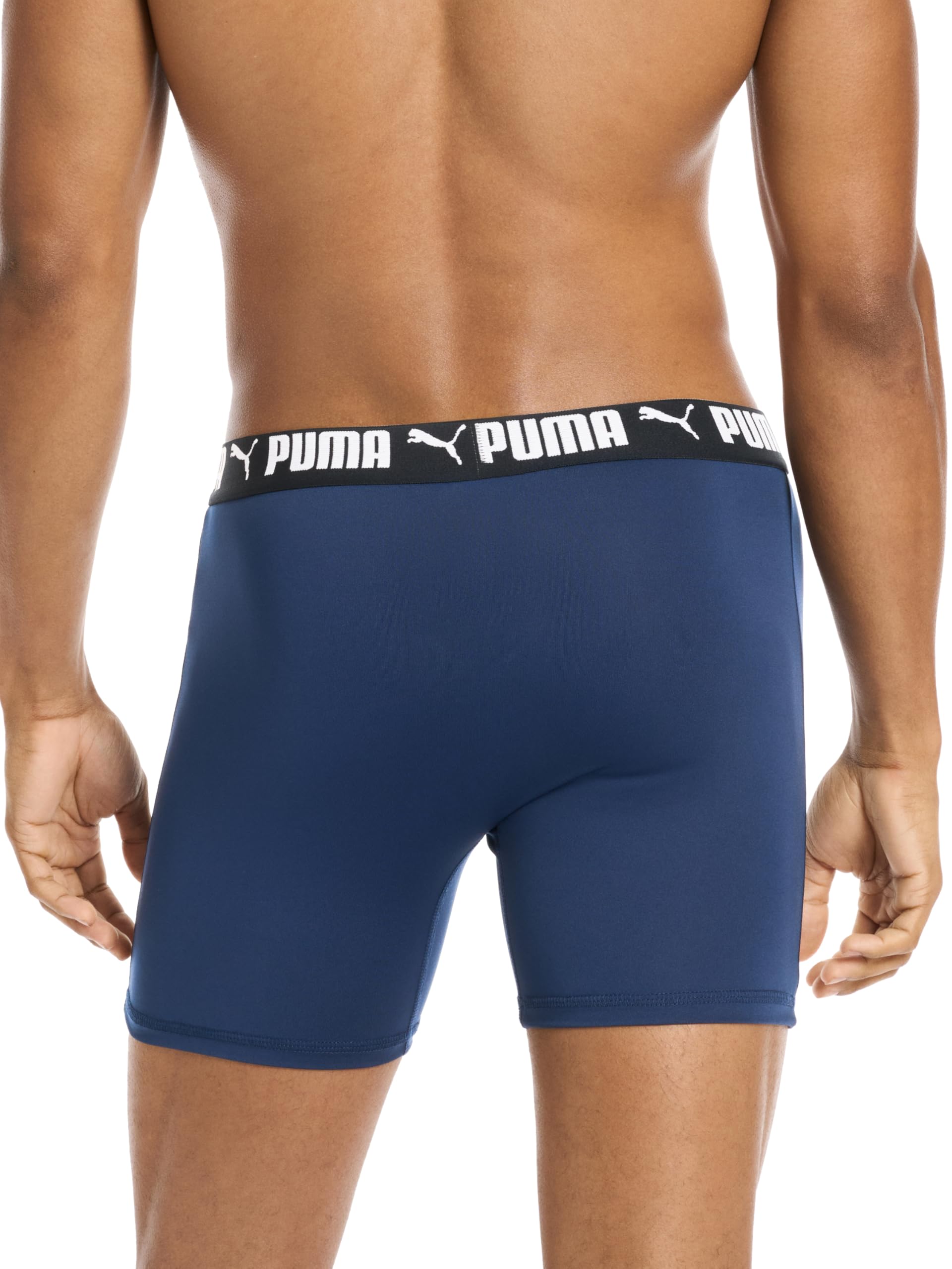 PUMA Men's 4 Pack Active Stretch Boxer Briefs
