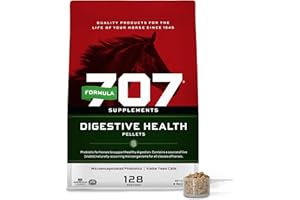 Formula 707 Digestive Health Equine Supplement, 8lb Bag – Probiotics, Prebiotics and Digestive Enzymes for Horses