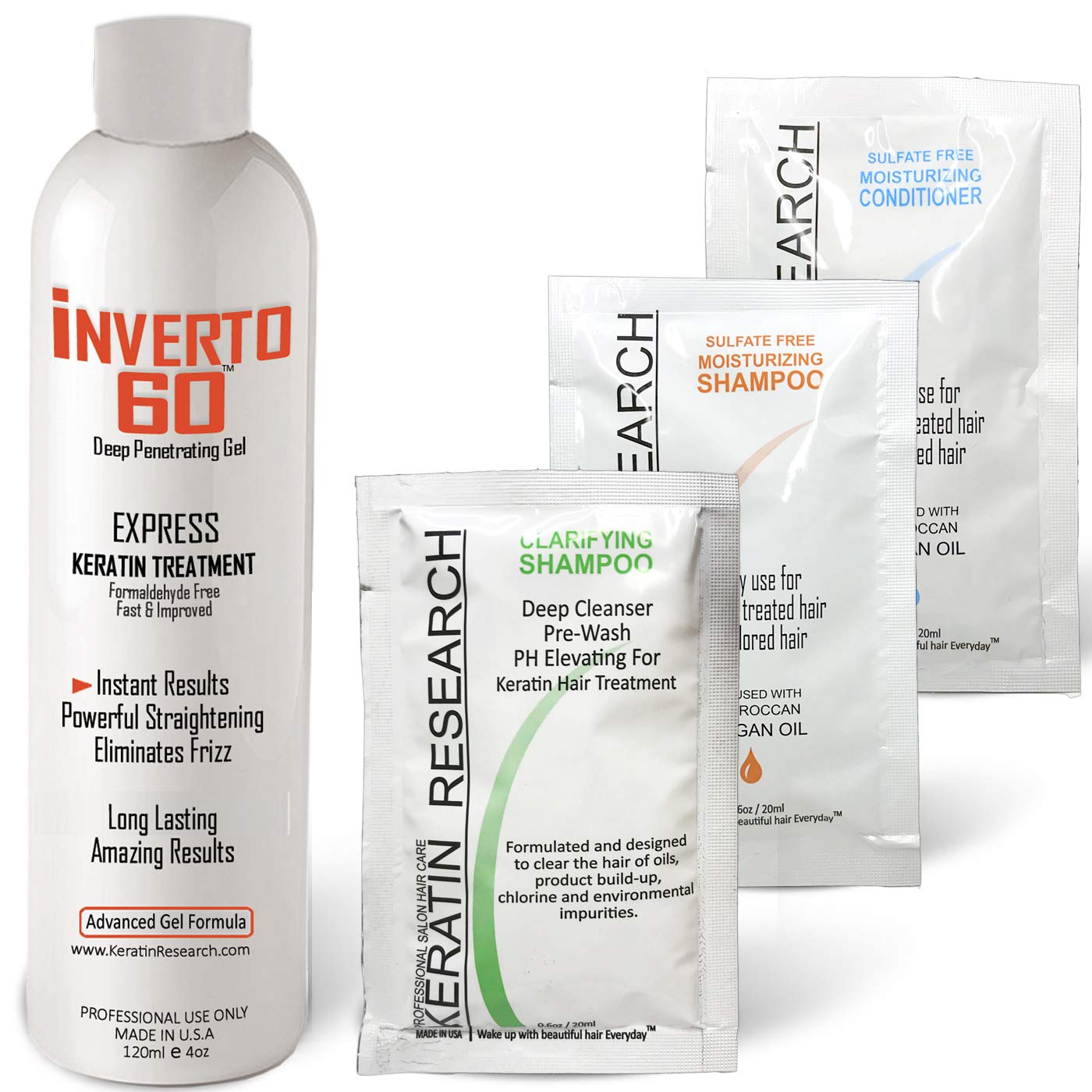 Amazon Com Keratin Treatment For Curly Hair Inverto 60 Advanced