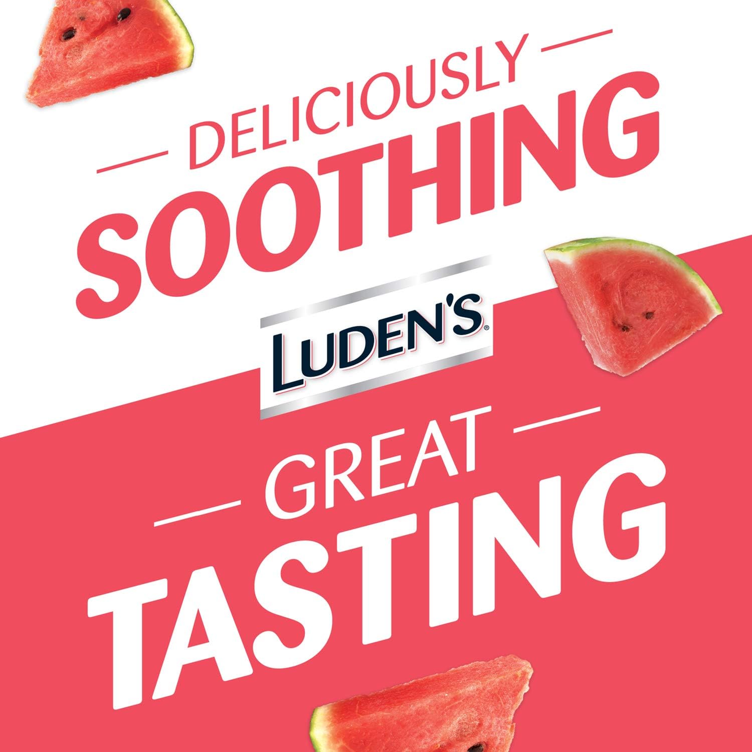 Luden's Deliciously Soothing Throat Drops, Watermelon Flavor, 90 Count: Health & Personal Care