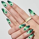 GLAMERMAID Green Press on Nails Medium