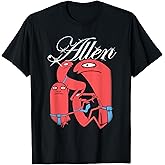 Smiling Friends Allen Collage Fancy Chrome Text Cartoon T-Shirt