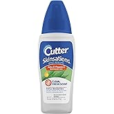 Cutter Skinsations Insect Repellent, Mosquito Repellent, Repels Mosquitoes, 7% DEET, 6 fl Ounce (Pump Spray)