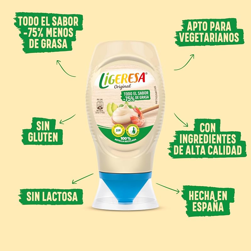Molho Boca Abaixo 60% menos gordura Original Adequado para vegetarianos 250 ml