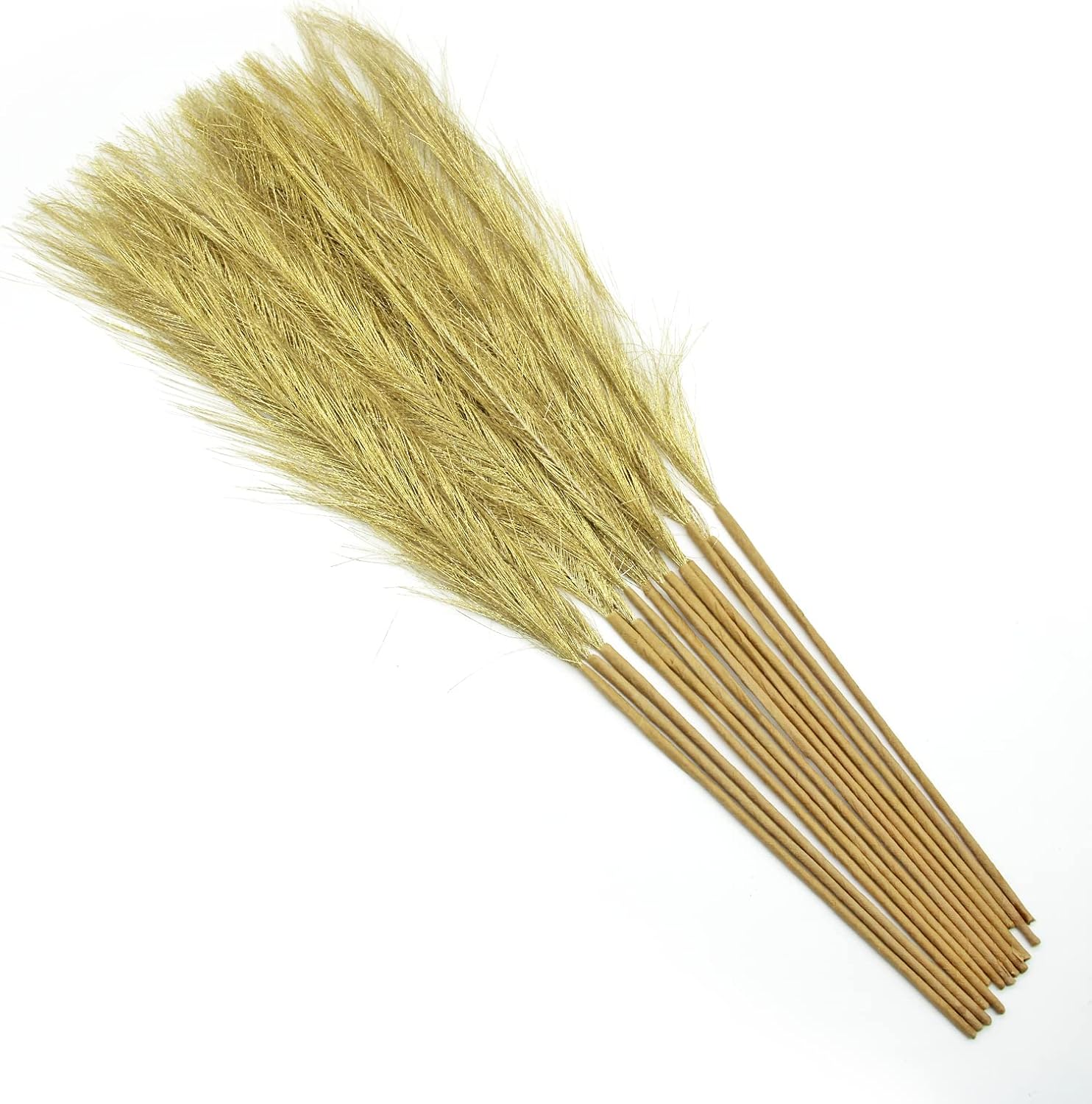Dried & Preserved Flora - 15PCS Faux Boho Pampas Grass,21