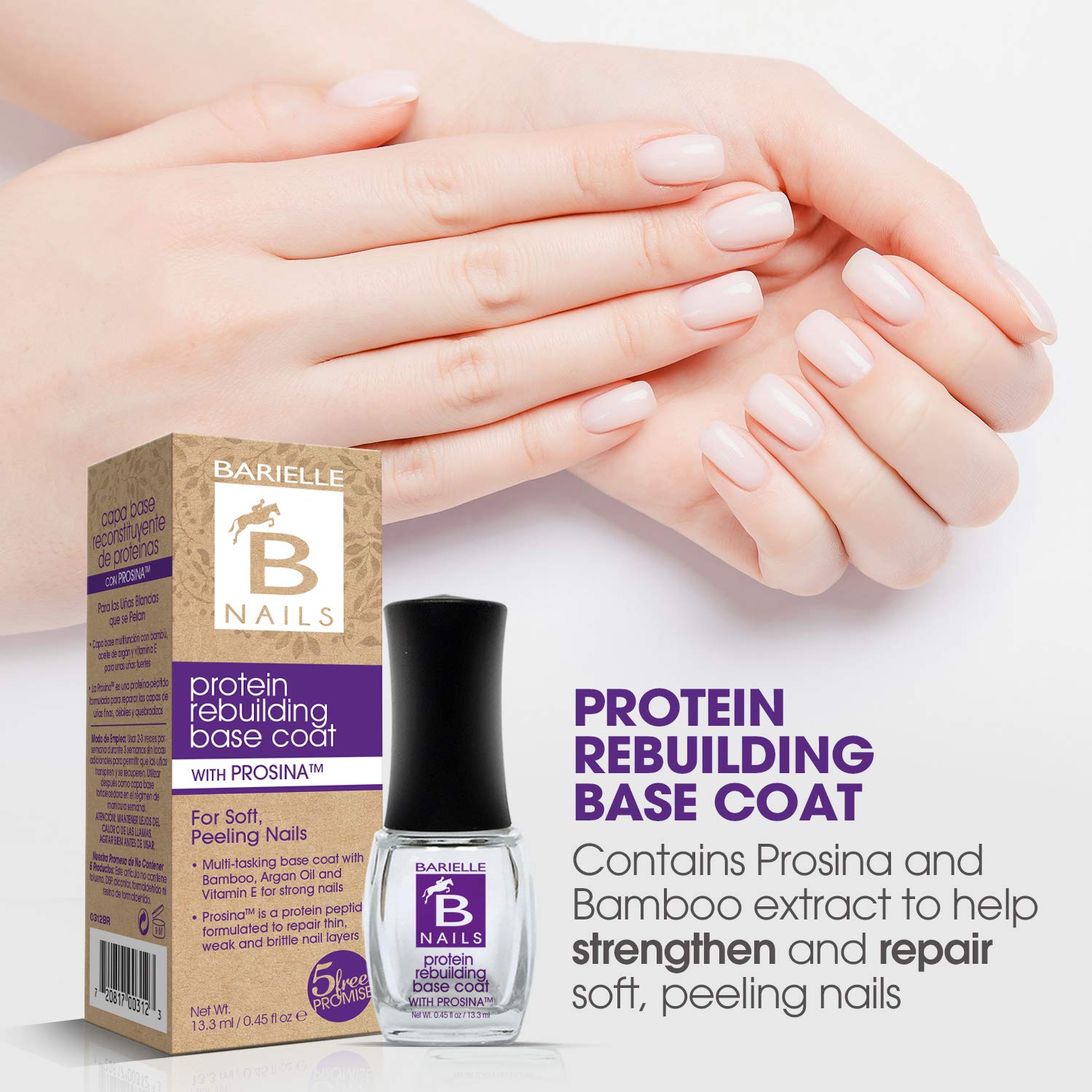 Barielle Protein Rebuilding Base Coat with Prosina : Beauty