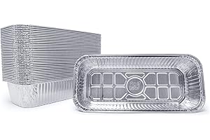 FIG & LEAF (35 Pack) Drip Pans Compatible with Weber Grills 6498 Smokefire l Summit l Genesis II Heavy Duty Aluminum Foil Liner