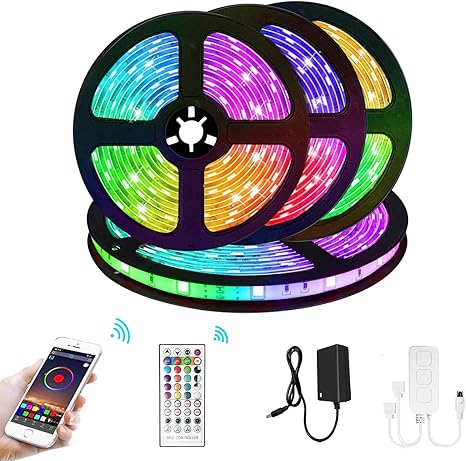 suemore tiras led bluetooth 20m luces led de cinta led luces de cuerda que cambian de color de sincronizacion de musica tiras de luz 5050 rgb