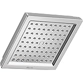 Delta Faucet Single-Spray Shower Head, Chrome Shower Head, Square Shower Head, Delta High Pressure Shower Head, 2.5 GPM Shower Head, Chrome RP62283