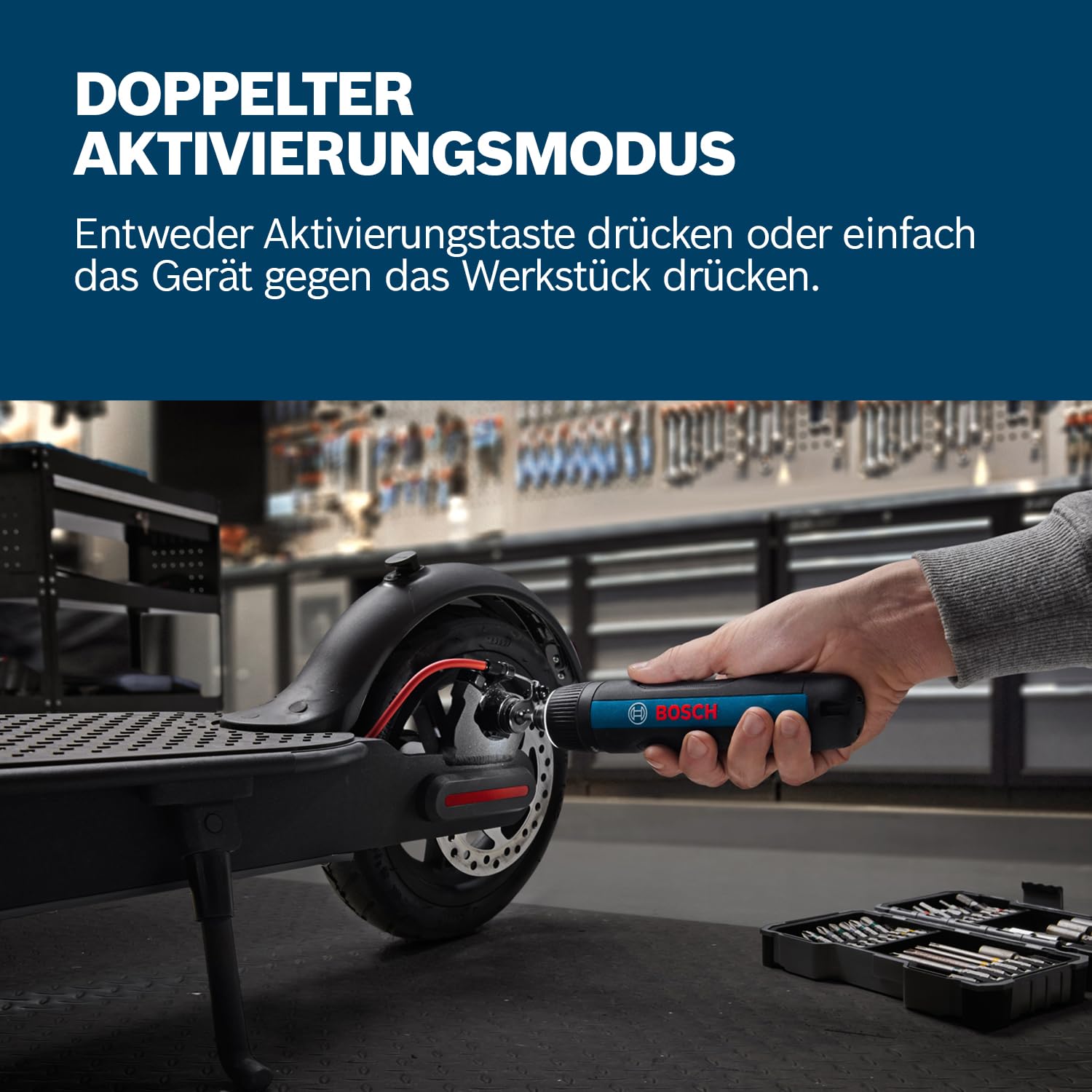 Bosch Professional Akkuschrauber Bosch GO 3 (inkl. 8-teiligem Bit-Set, Bitaufnahme, USB-C-Kabel, Mini-Koffer) 3