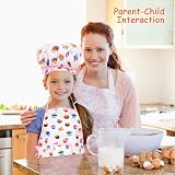 LEADSTAR Kids Baking Set 30 Pc Apron Hat Kitchen Tools Toy Gift 3-12 view 5