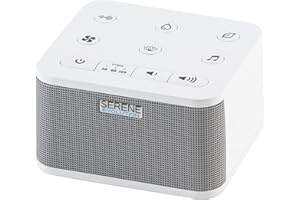 Serene Evolution 30 Sound Machine - White Noise for Sleeping Adults & Babies - Brown, Pink Noise Machine with Rain, Ocean Sou
