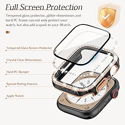 Goton 2-Pack Bling Case for Apple Watch Screen