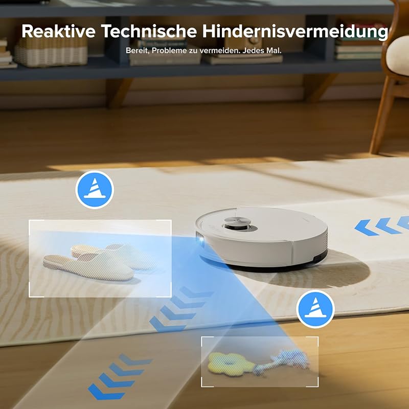 Q10 S5+ Set Saugroboter mit Wischfunktion, 10.000 Pa Saugkraft