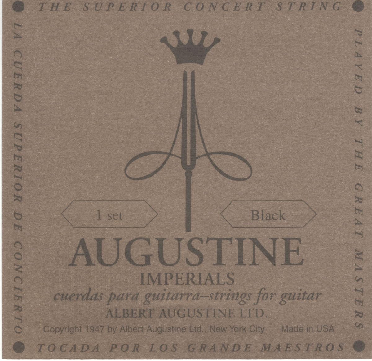 Augustine Imperial Black Crystal Nylon Guitar Strings - Low Tension — image 1