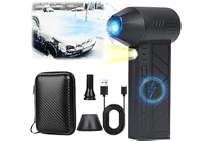 YOUSHEME Snow Whiz Turbo Blower, Snowwhiz Turbo Blower with Led, Mini Turbo Snow Blower for Car,3 Gear Adjustable Super Power Turbo Breeze Electric Blower,Clear Snow 10x Faster